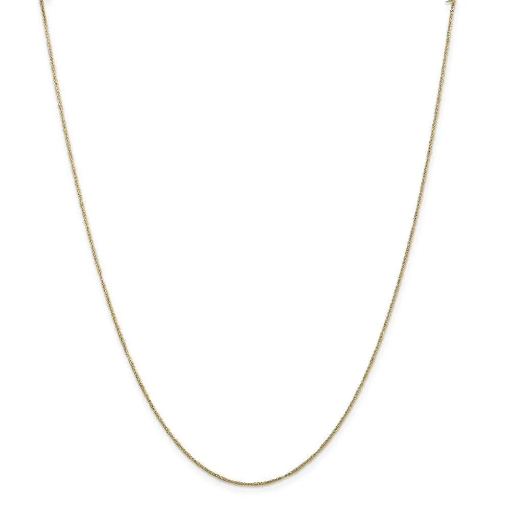 14k Yellow Gold 0.70mm Polished Ropa Chain