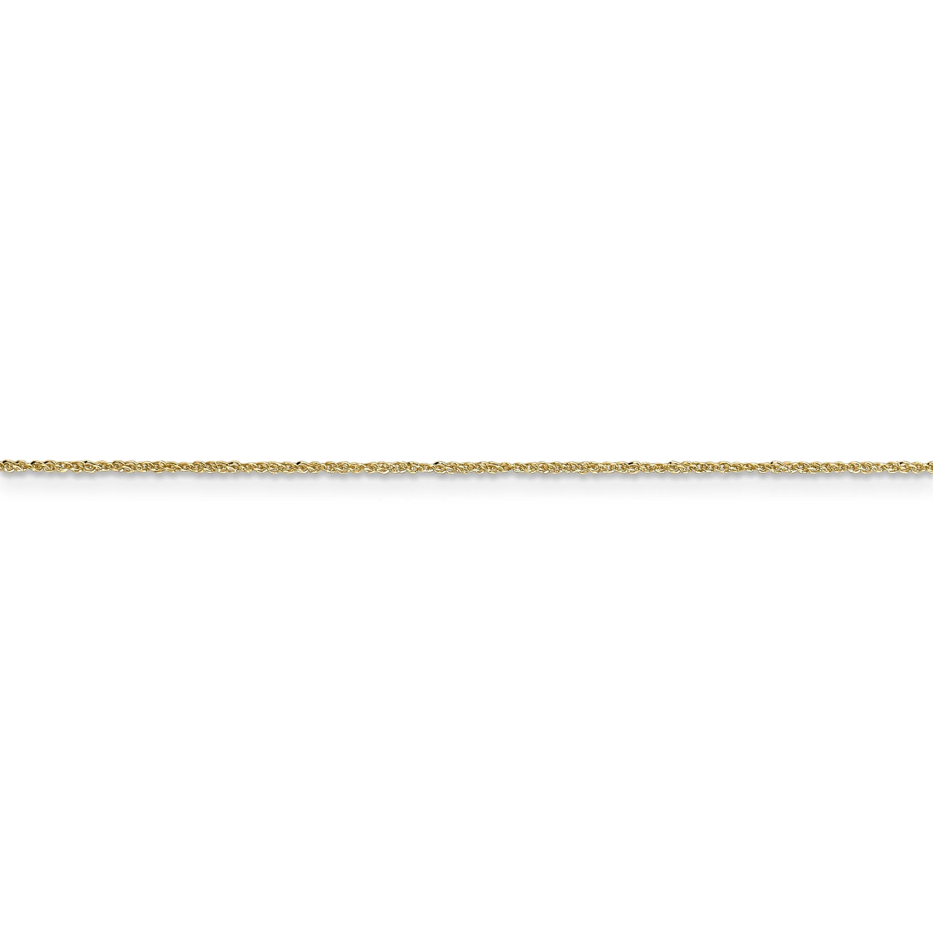 14k Yellow Gold 0.70mm Polished Ropa Chain