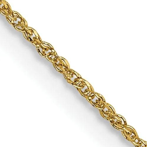 14k Yellow Gold 0.70mm Polished Ropa Chain