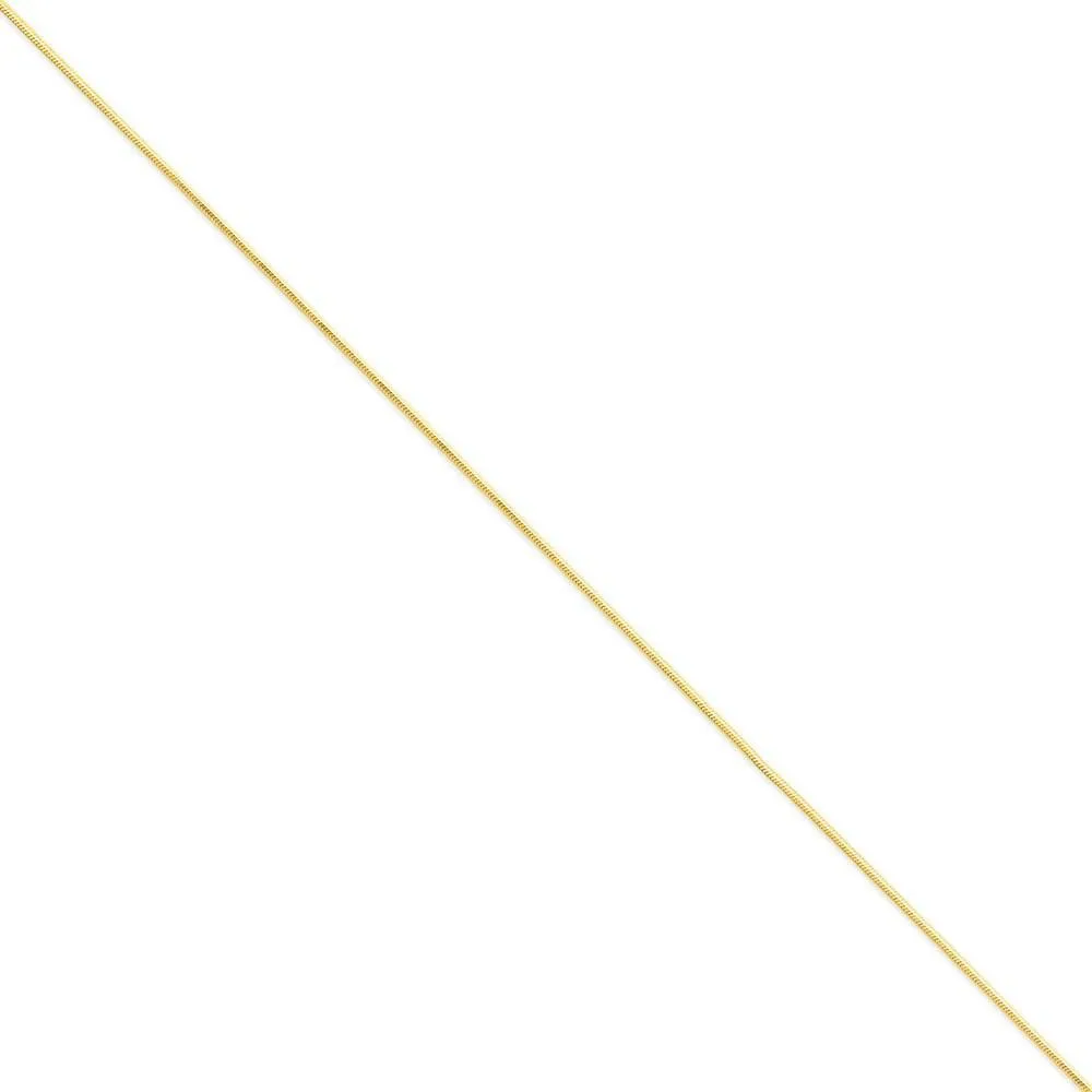 14k Yellow Gold 1.20mm Octagonal Snake Chain