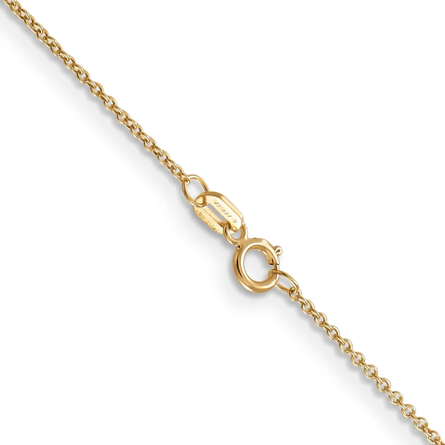 14k Yellow Gold .80mm Solid Polish Cable Chain