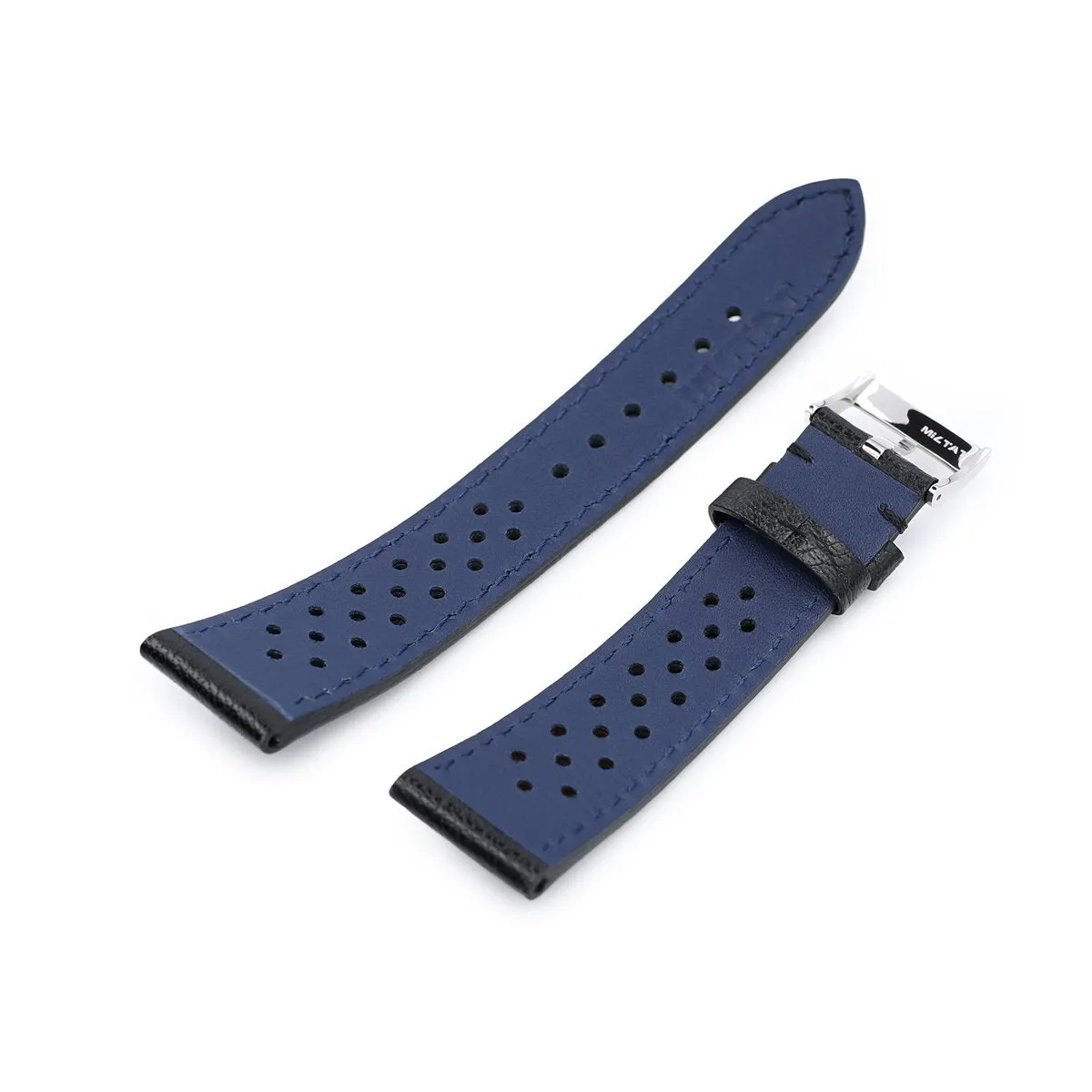 20mm or 22mm MiLTAT Rally Racing Watch Strap, Black