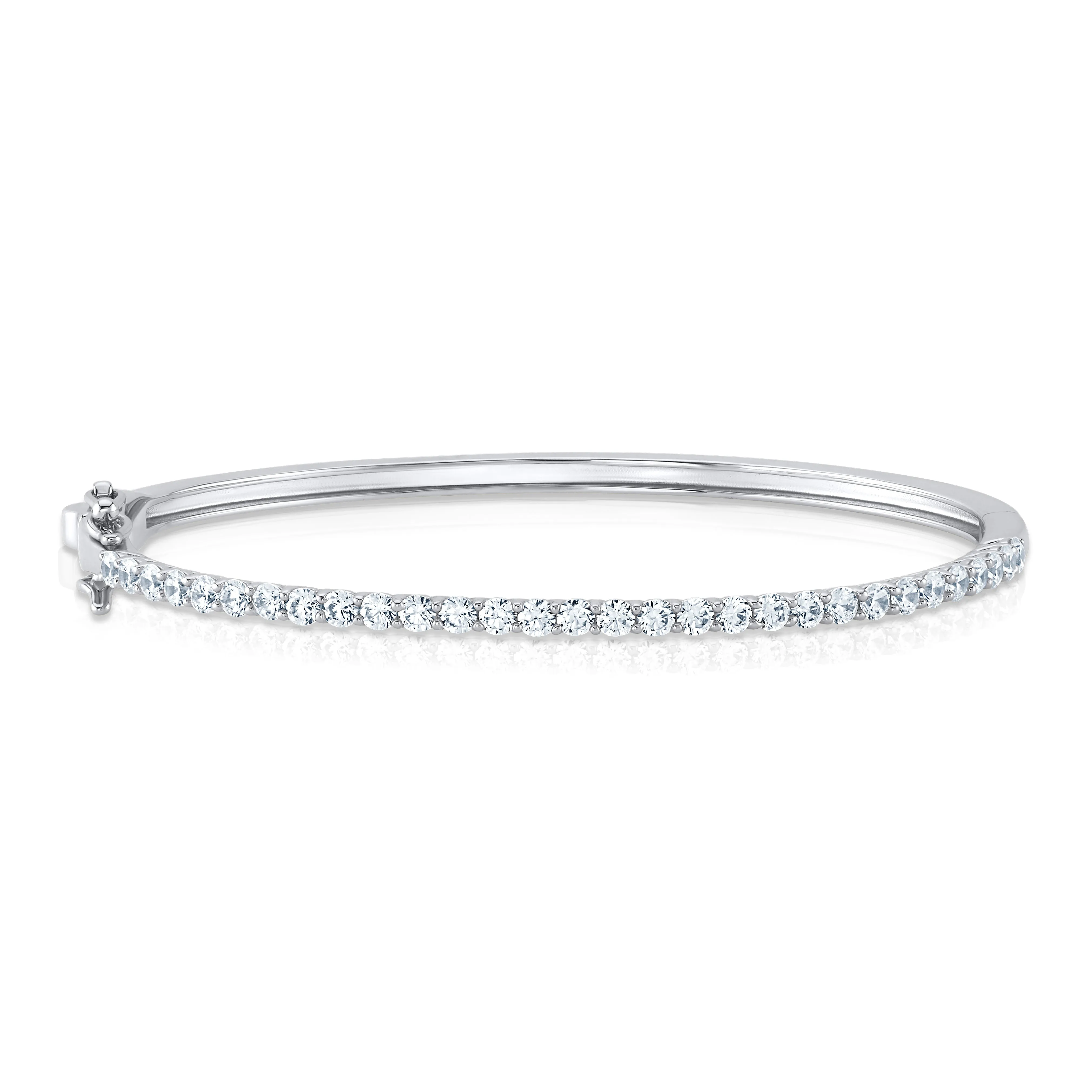 2MM CZ BANGLE, SILVER