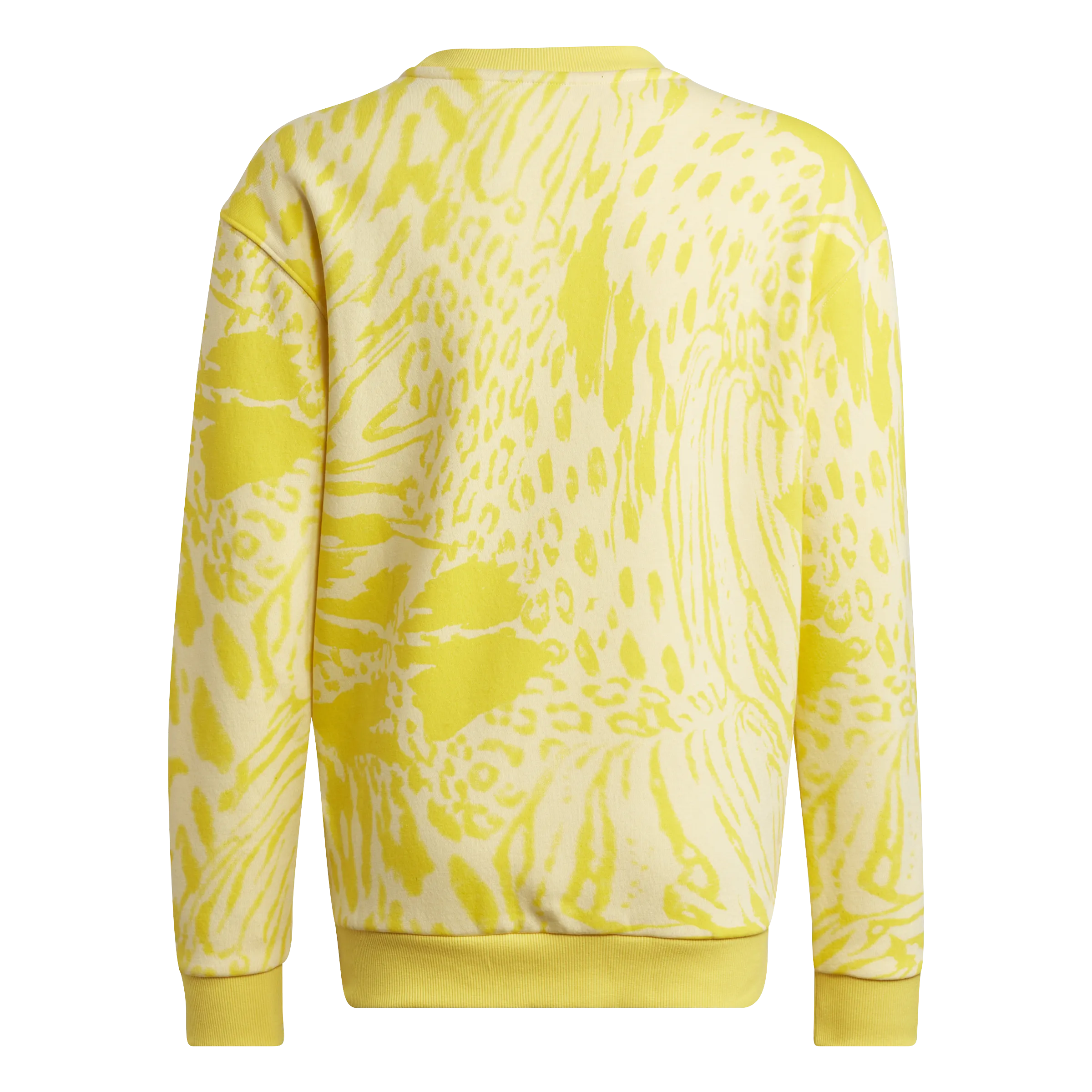 adidas FI All Over Print Crew Neck Sweat Top - Girls - Yellow/Black