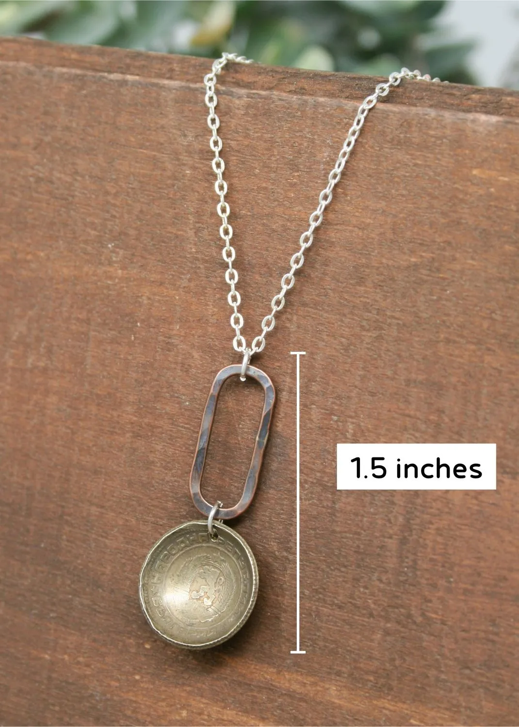 Bulgaria World Coin Pendant Necklace