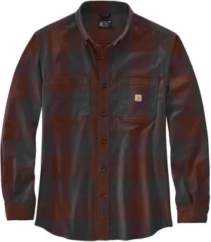 Carhartt Mid Weight Plaid Flannel Shirt, Red