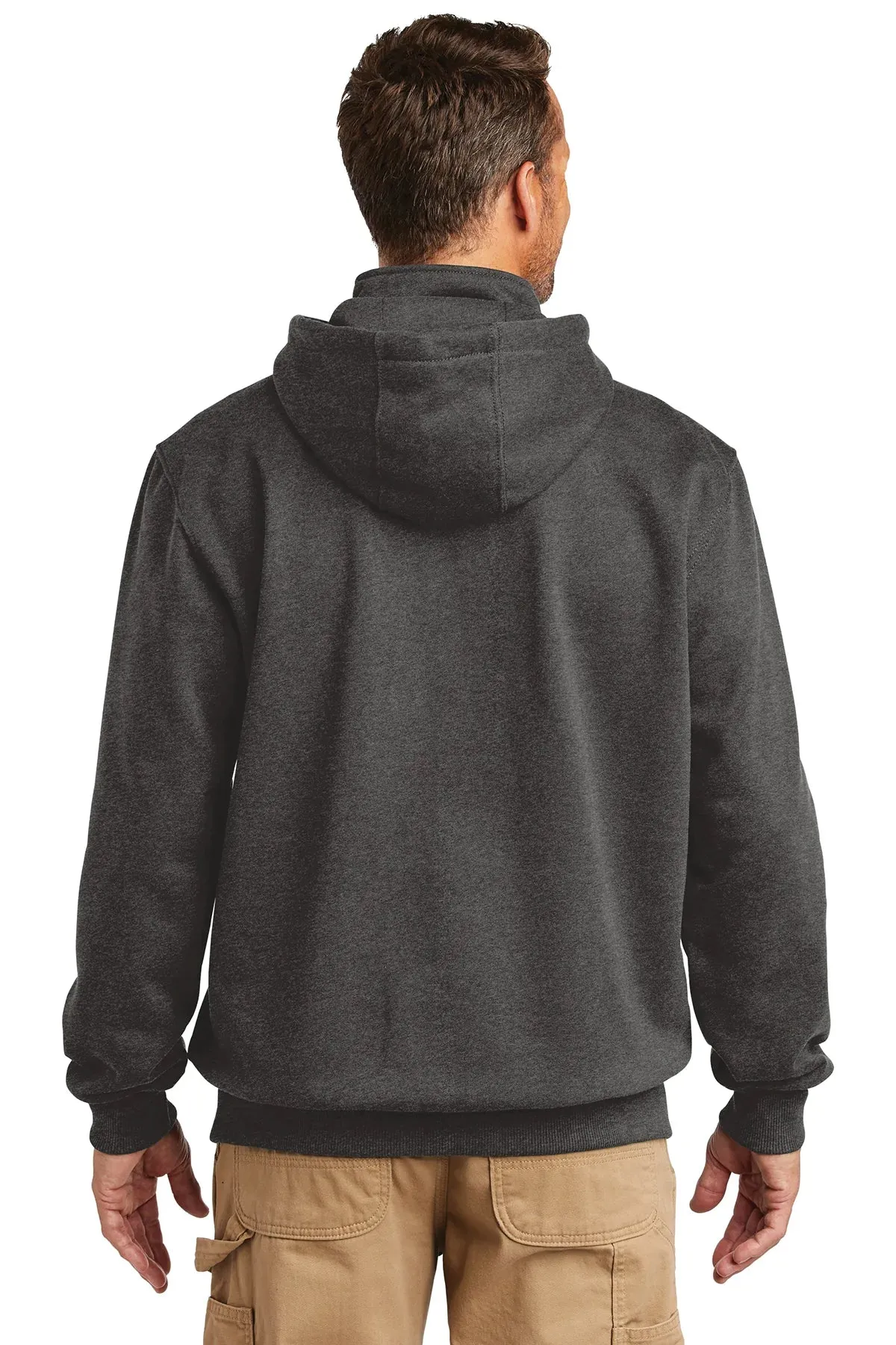 Carhartt Rain Defender Paxton Zip Custom Sweatshirts, Carbon Heather