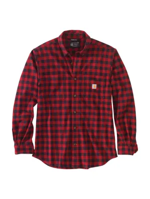 Carhartt Rugged Flex Relaxed Fit Midweight Flannel Oxblood