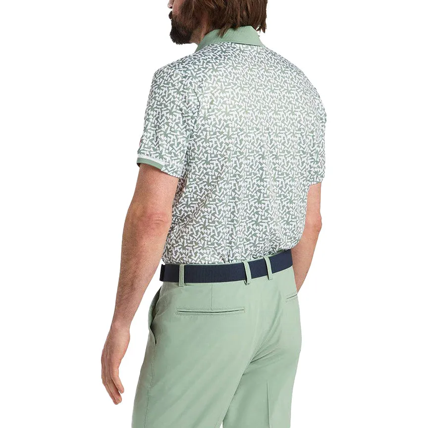 Cross Camo Golf Polo Shirt - Milky Jade