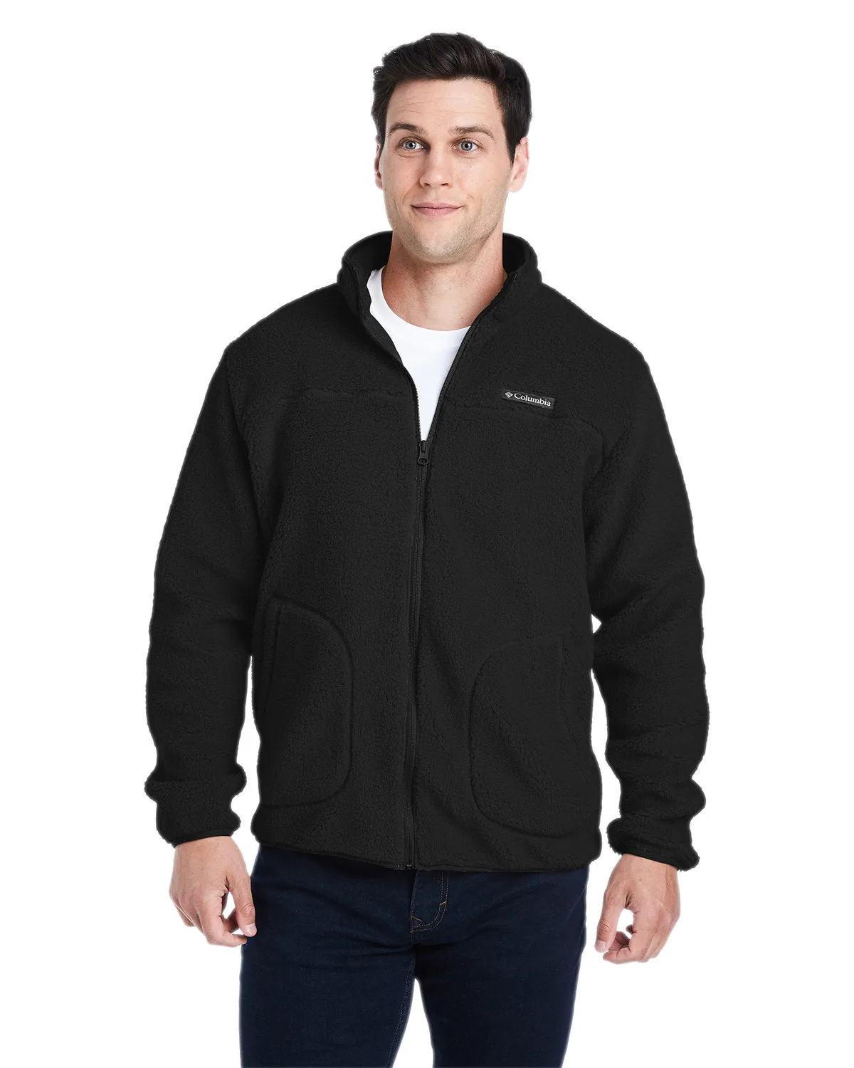 Custom Columbia Rugged Ridge Sherpa Fleece, Black