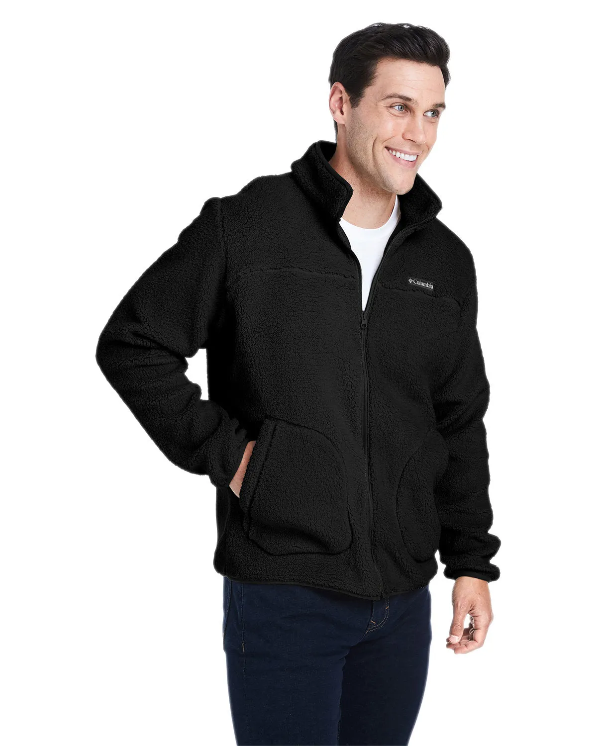 Custom Columbia Rugged Ridge Sherpa Fleece, Black