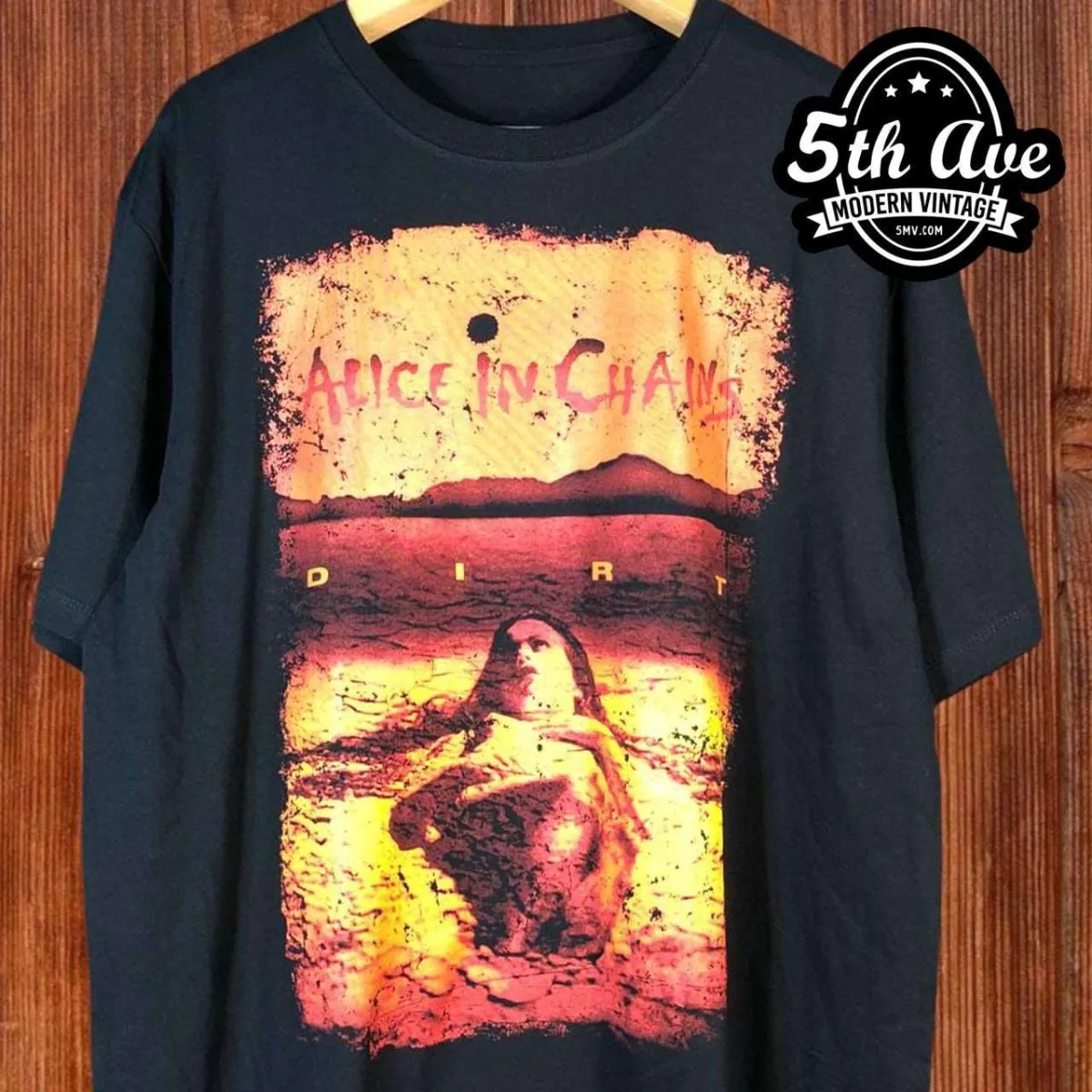 Dive into the Grunge Era: Alice in Chains 'Dirt' Short Sleeve Crew Neck t shirt