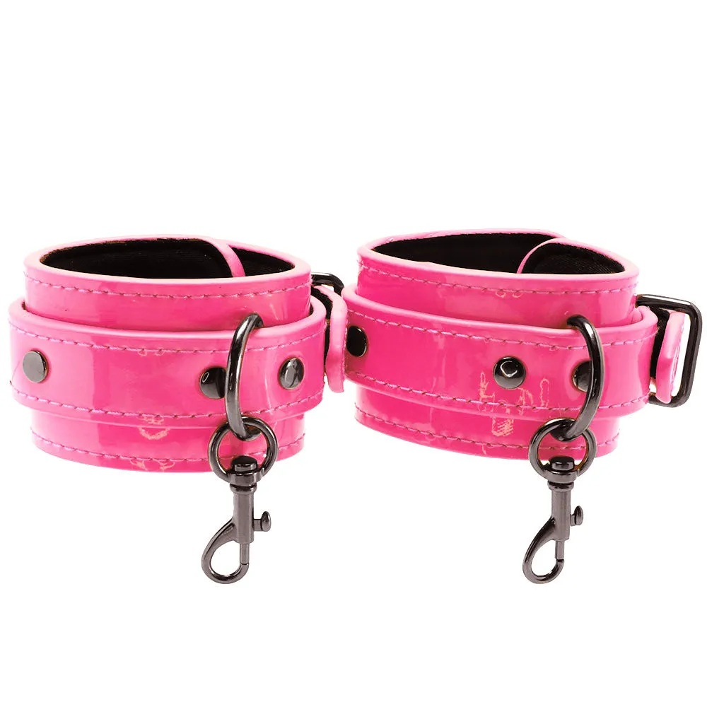 Electra Play Things Ankle Cuffs in Neon Pink