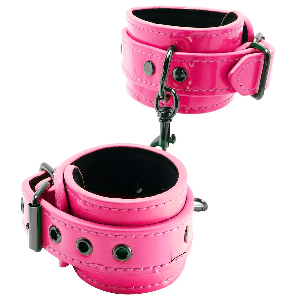 Electra Play Things Ankle Cuffs in Neon Pink