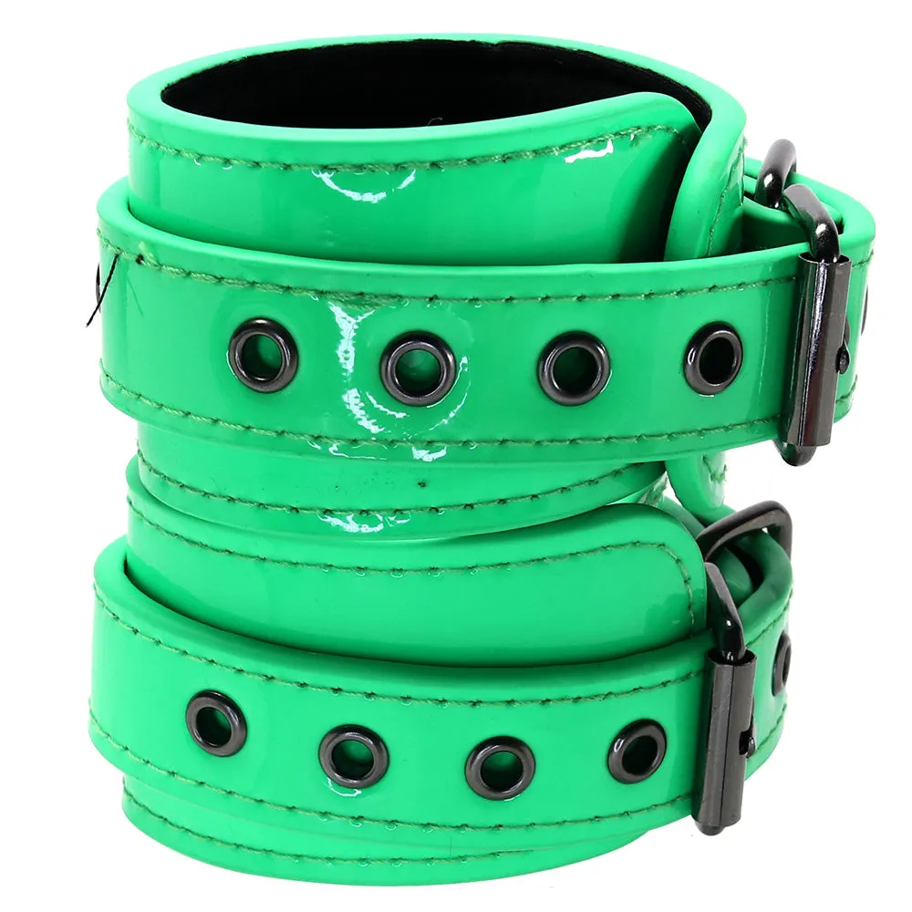 Electra Play Things Wrist Cuffs in Neon Green