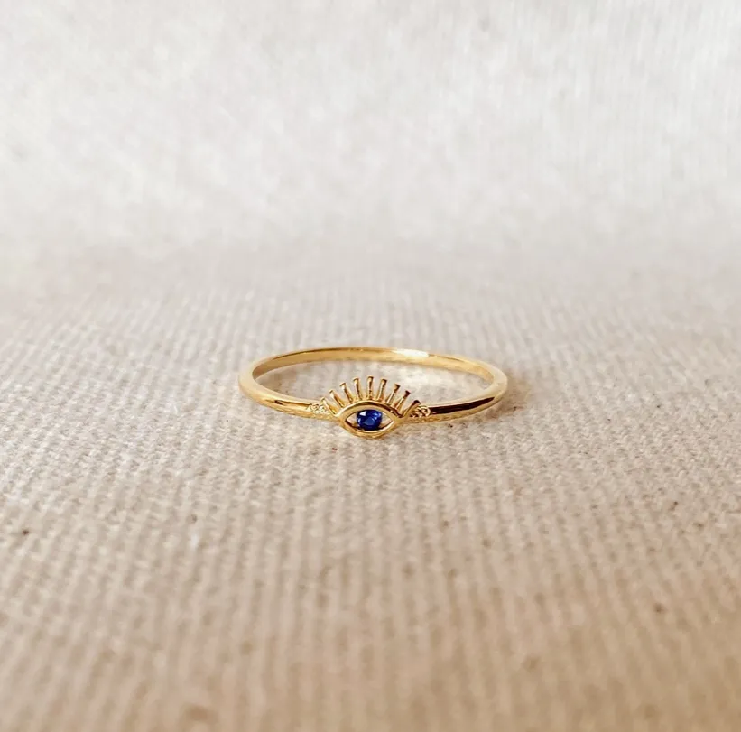 Evil Eye Stacker Ring