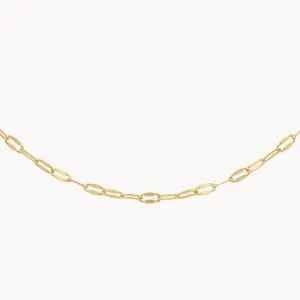 Fine Mirror Chain in Gold