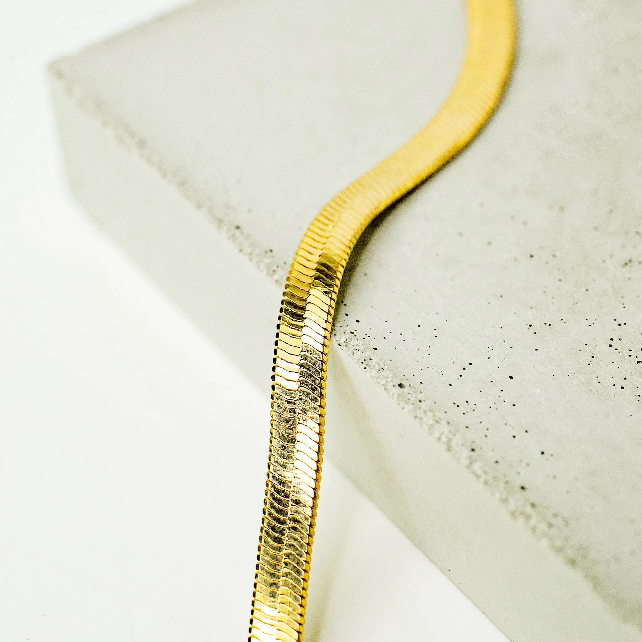 Gigi Herringbone Chain Necklace