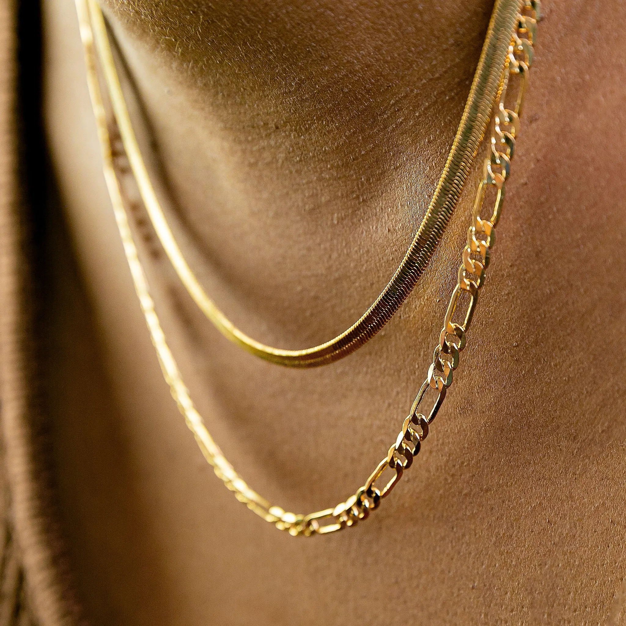 Gigi Herringbone Chain Necklace