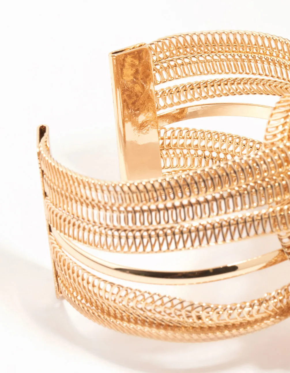 Gold Chain Knotted Wrist Cuff