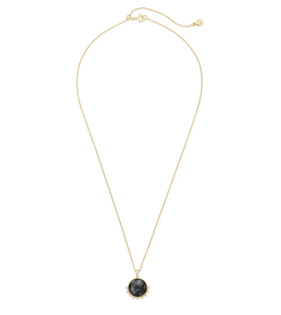 Gorjana - Eloise Gem Necklace - Black Labradorite