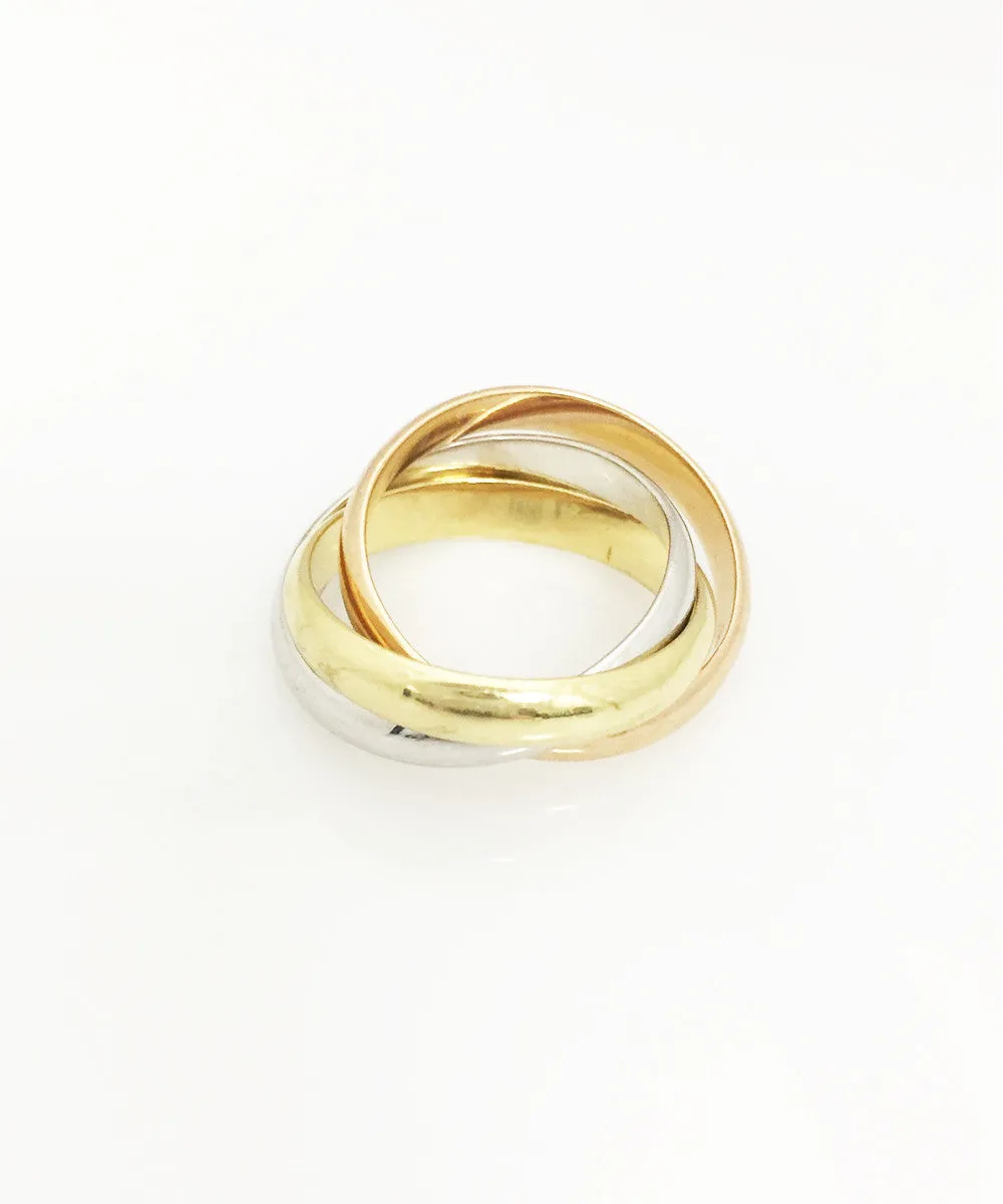 Handmade 18K Roll On Ring