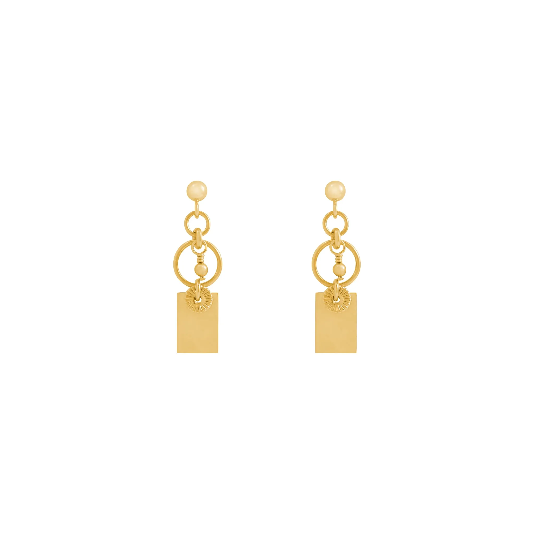 Indy Beaded Earrings - Gold