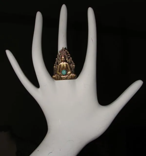 Jan Michaels Enlightenment Seated Buddha Ring