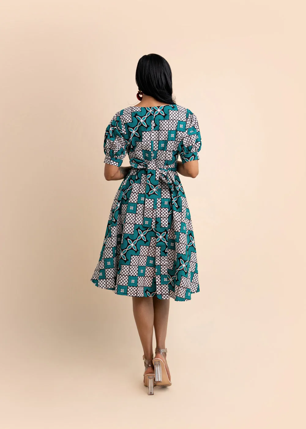 Kikeh African Print Midi Dress