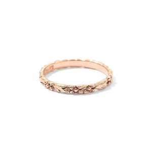 Laurel Band, 9kt Rose Gold