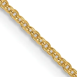 Leslies 14k Yellow Gold 1.1 mm Flat Cable Chain