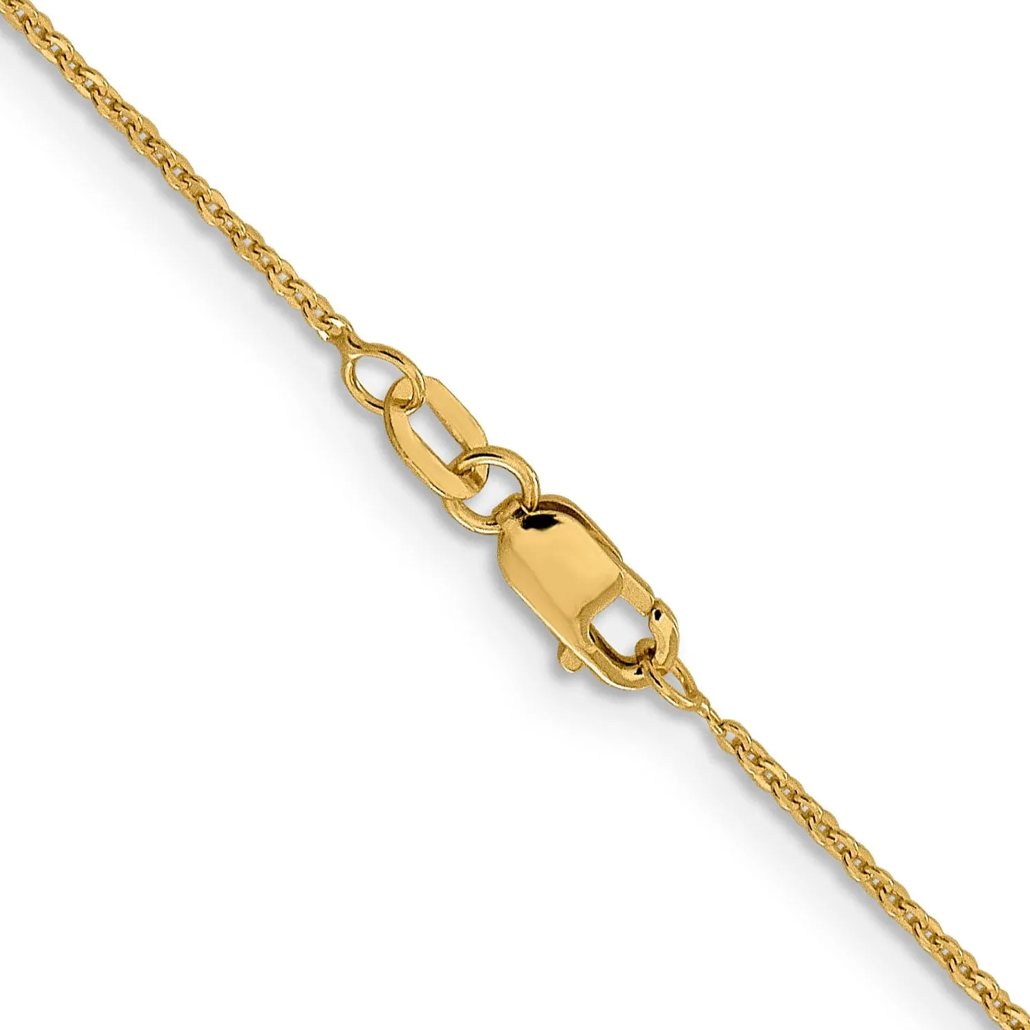 Leslies 14k Yellow Gold 1.1 mm Flat Cable Chain