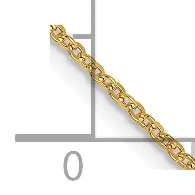 Leslies 14k Yellow Gold 1.1 mm Flat Cable Chain