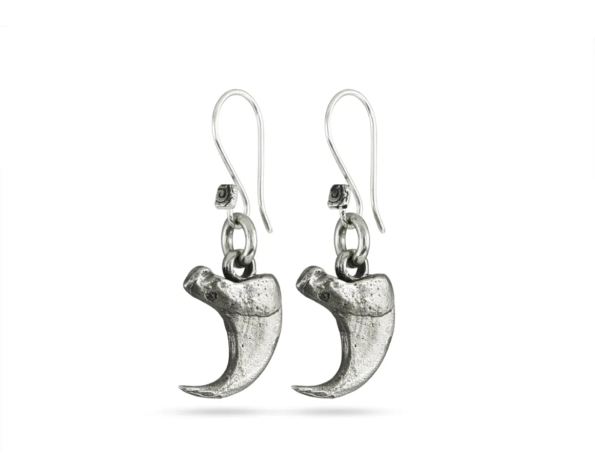 Lynx Claw Earrings - Silver