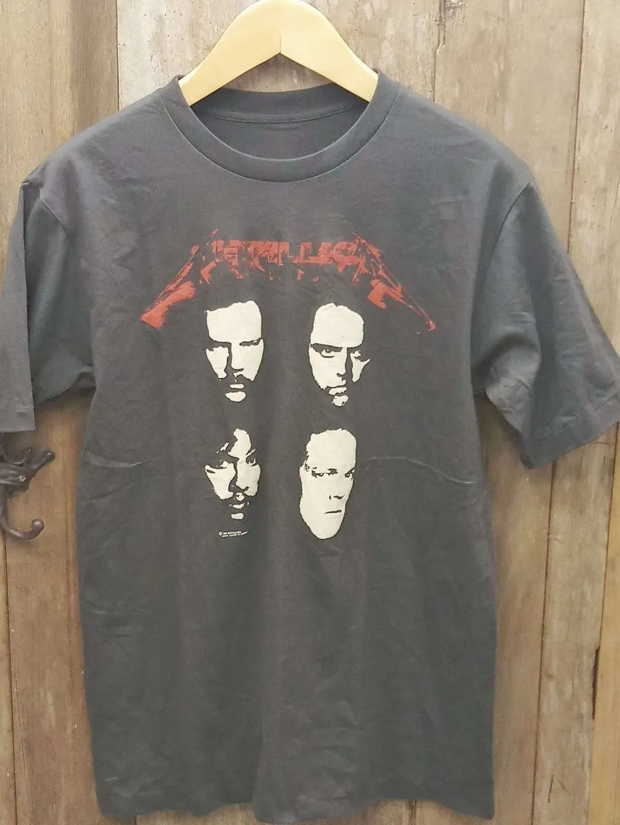 Metallica Band Faces and World Tour 'Don't Tread On Me' Snake T-Shirt