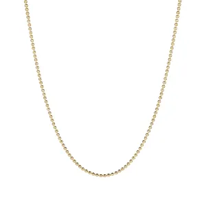 Minimalist Ball Chain Necklace in Gold