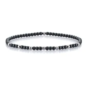 Minimalist Hematite Beaded Bracelet