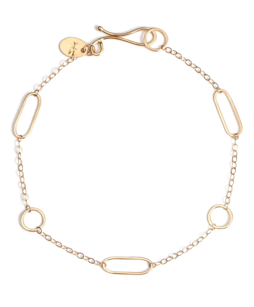 Multi Shape Chain Bracelet