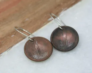 Netherlands World Coin Earrings