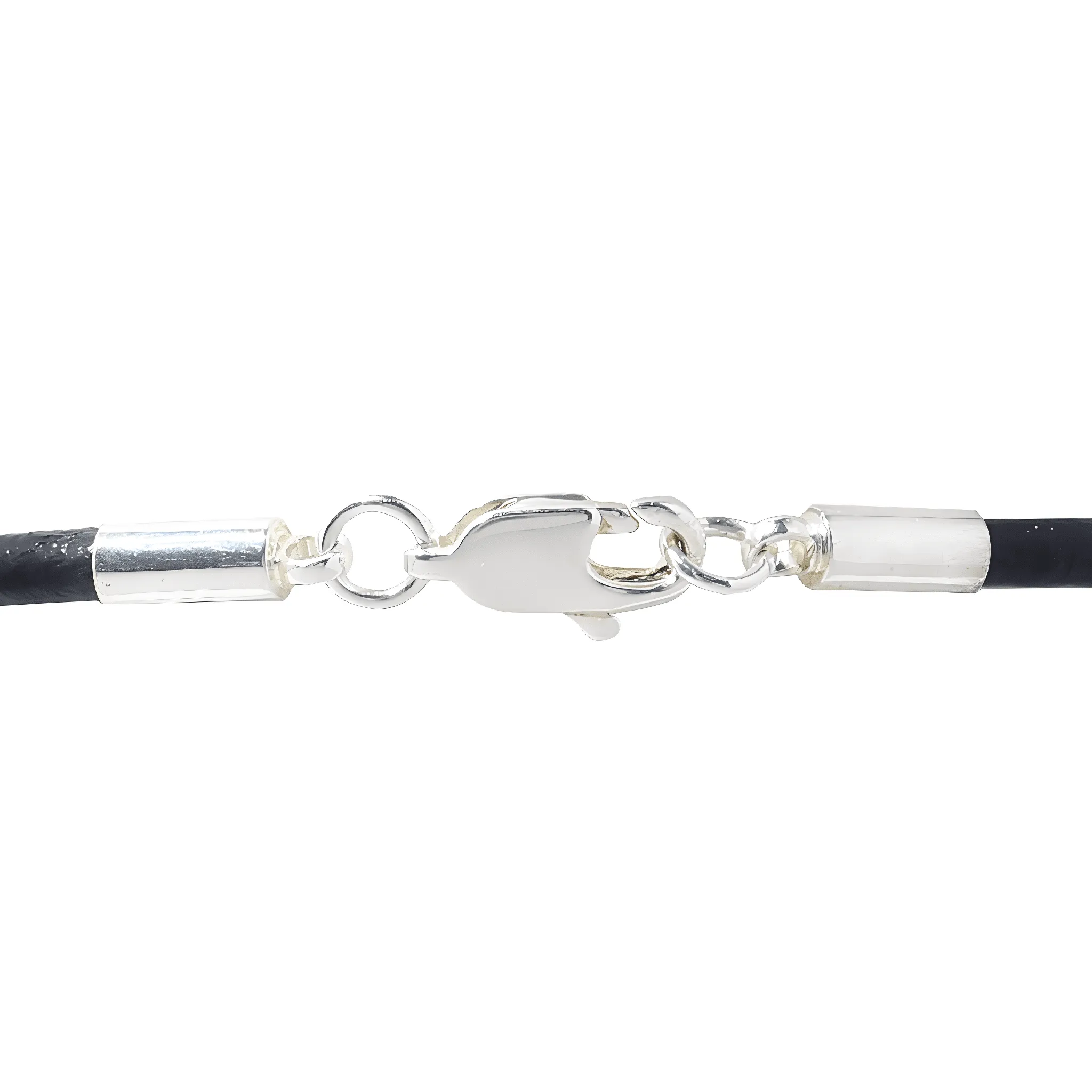 Nonbinary Heart Charm Black Leather Cord Bracelets