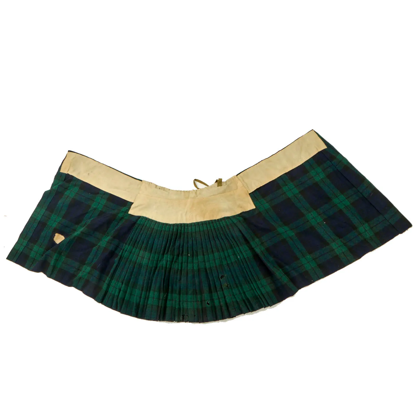 Original Scotland WWII Era Tartan Kilts for the Black Watch and Queens Own Cameron Highlanders with Accessories