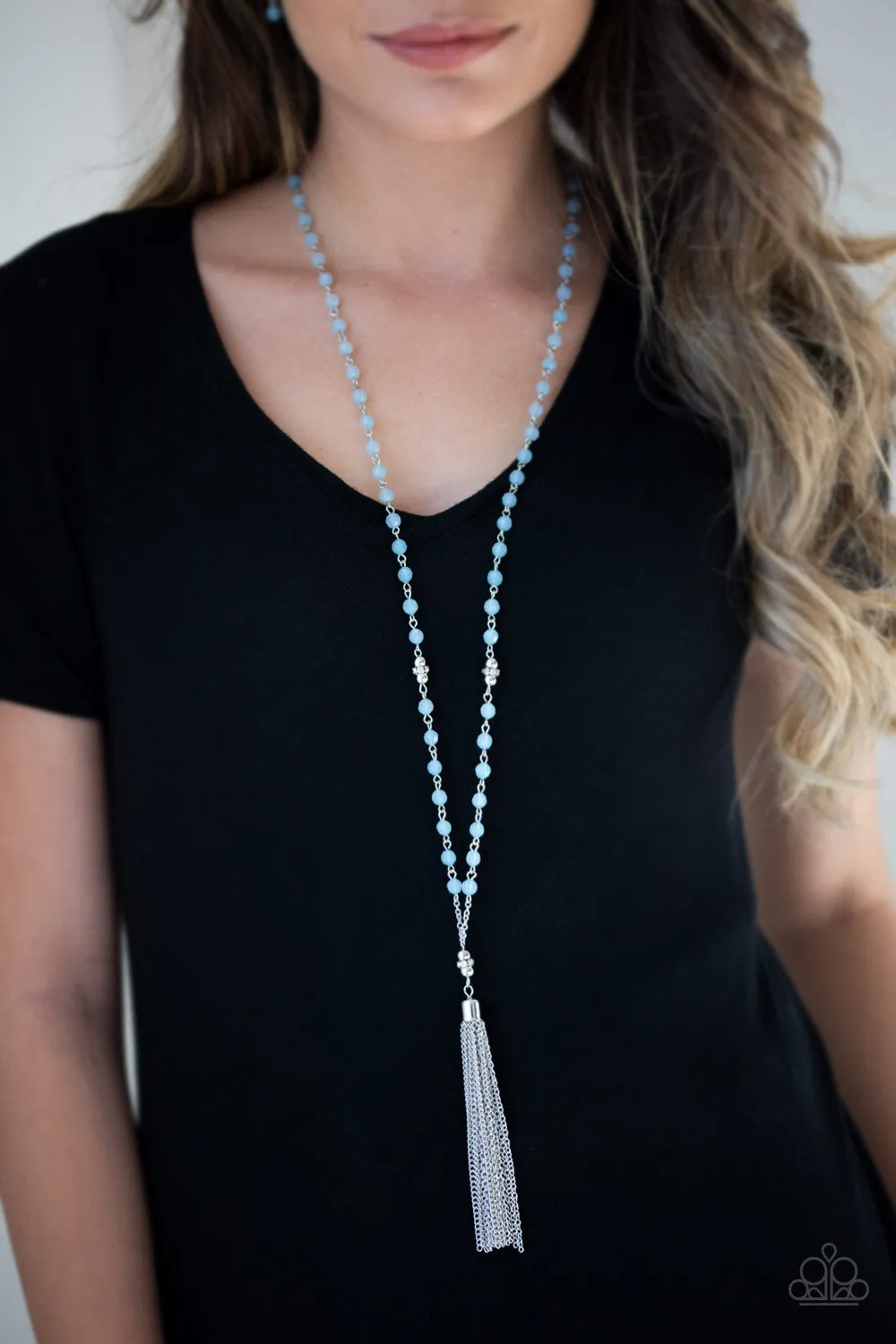 Paparazzi Tassel Takeover - Blue Necklace