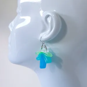 Peacock Bloom Earrings by Emma Gerard