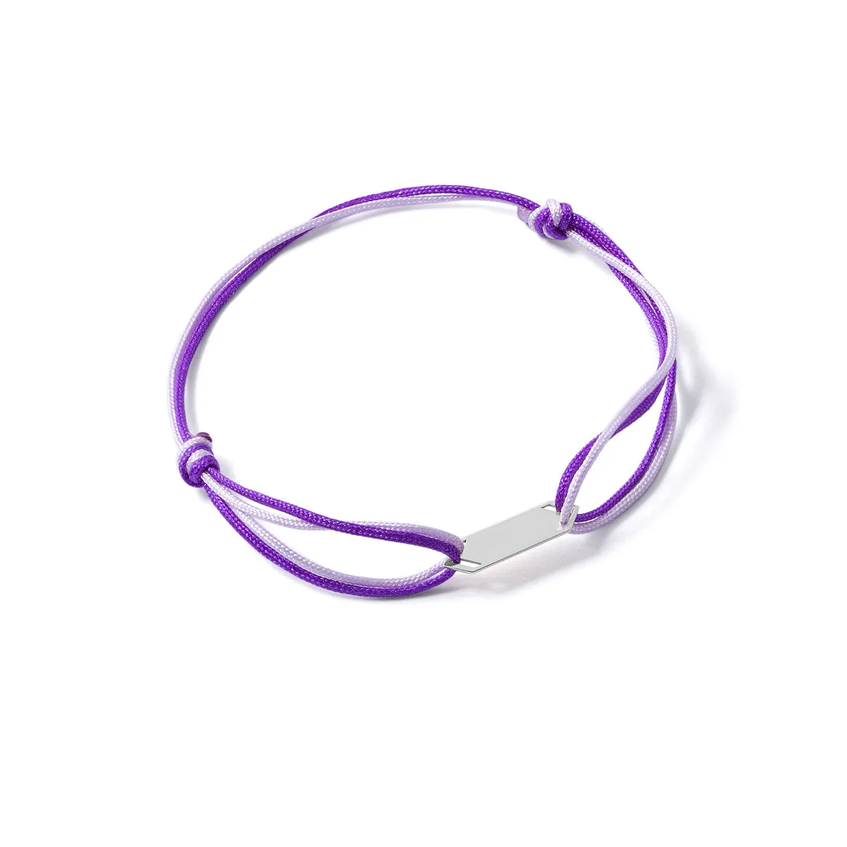 Rectangle Plate Cord Bracelet