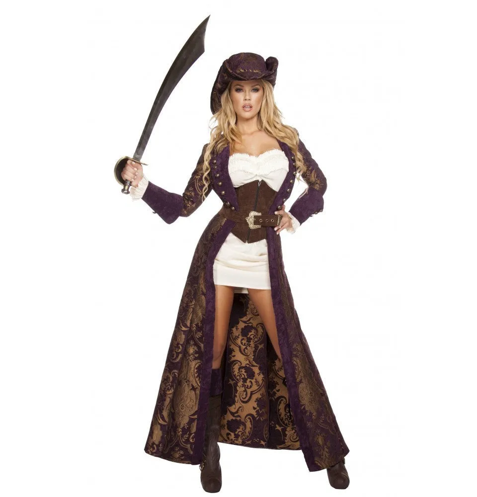 Roma 6pc Decadent Pirate Diva Costume