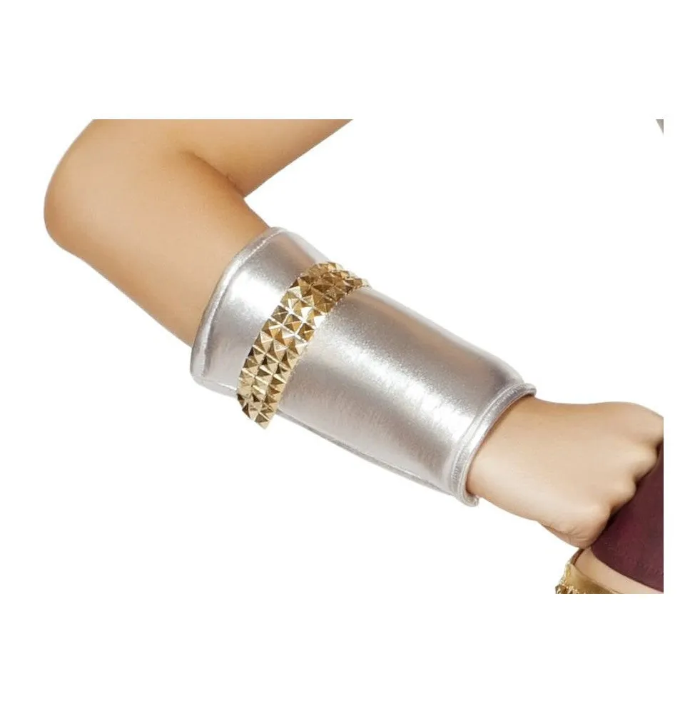 Roma Wrist Cuffs w/Gold Trim Detail  - Costume Accessory