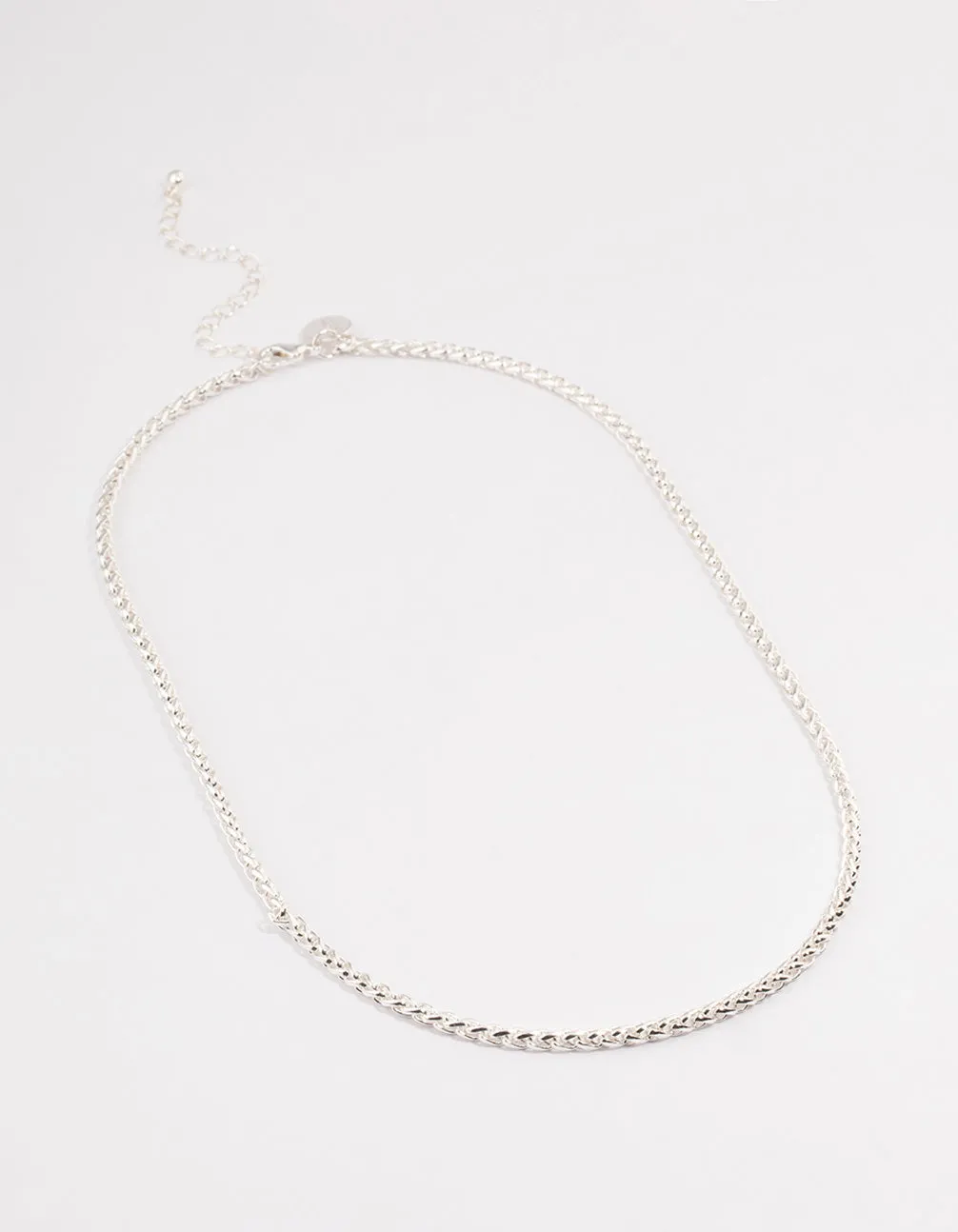 Silver Classic Wheat Chain Necklace