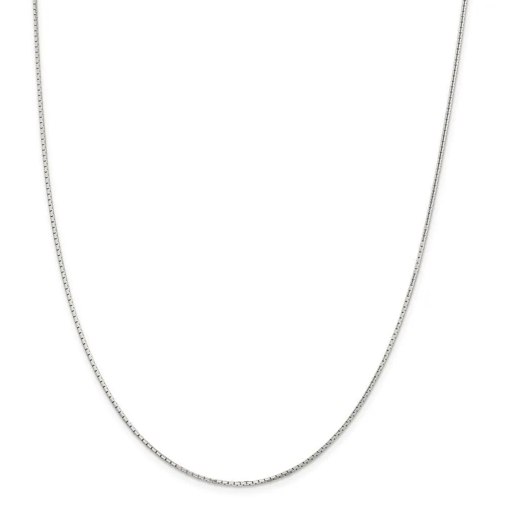 Silver D.C 1.20-mm 8 Sided Mirror Box Chain