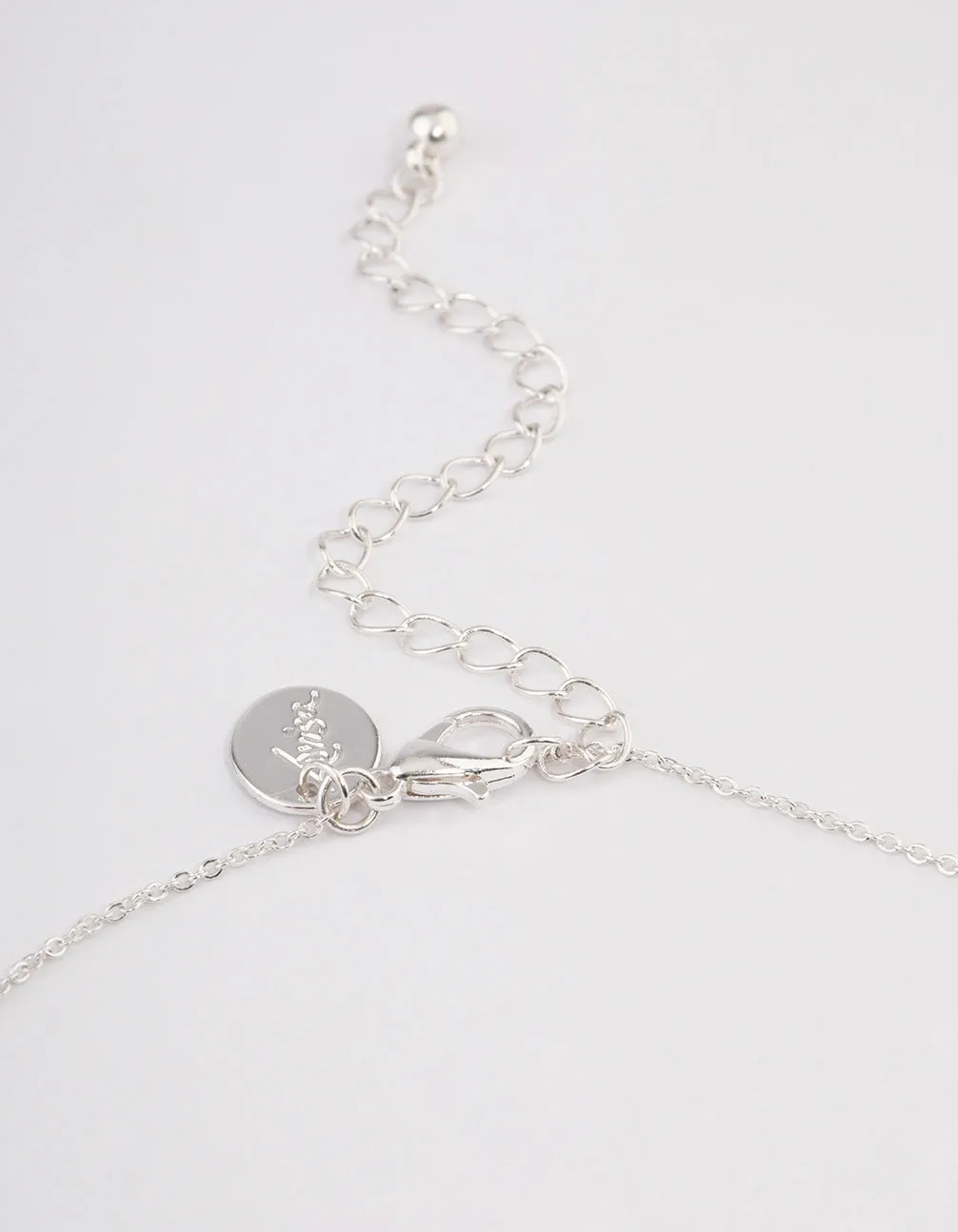 Silver Mini Bling Heart Necklace