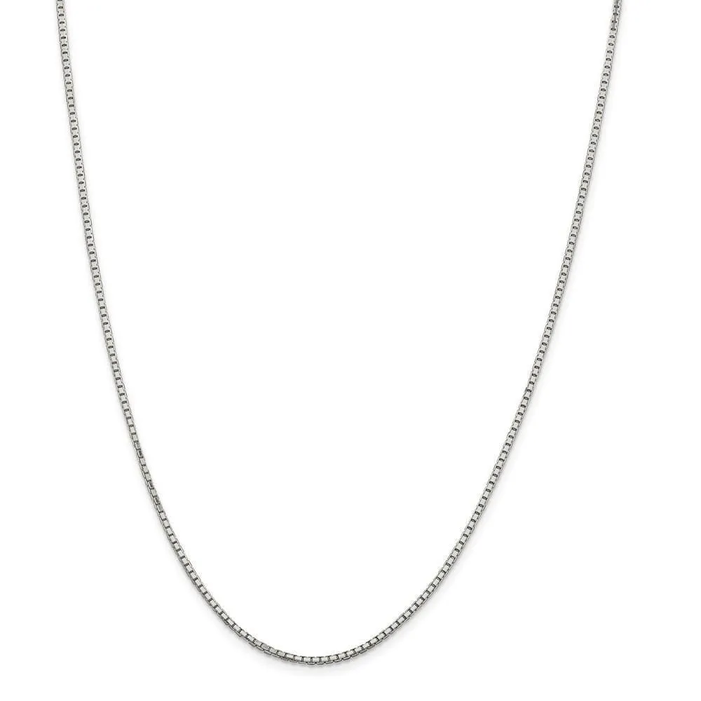 Silver Polish 1.70-mm Octagon Solid Box Chain